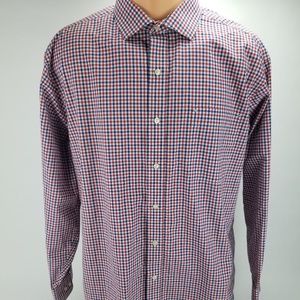Tommy Hilfiger Red White Blue Checked Shirt Mens L